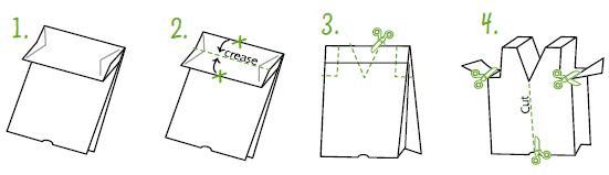how to make a paper bag vest